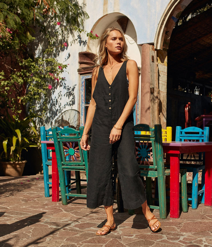 AMALFI JUMPSUIT BLACK