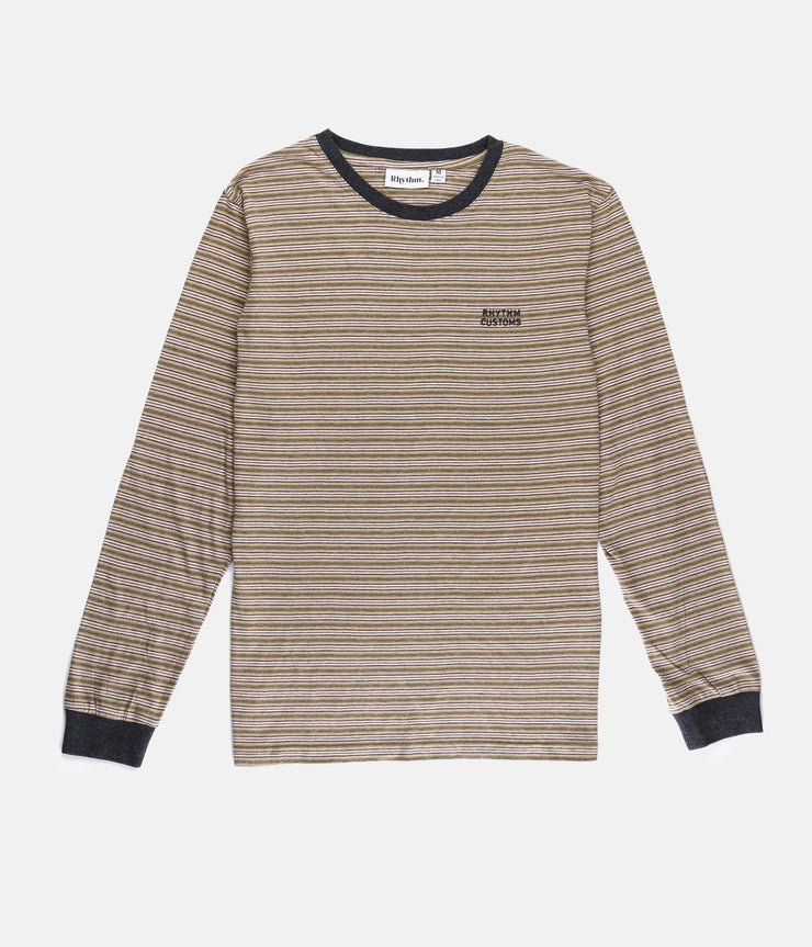 EVERYDAY STRIPE LS SHIRT CLAY