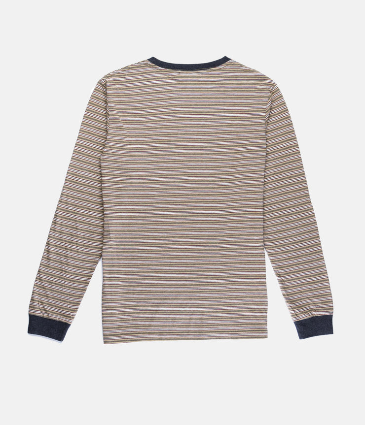 EVERYDAY STRIPE LS SHIRT CLAY