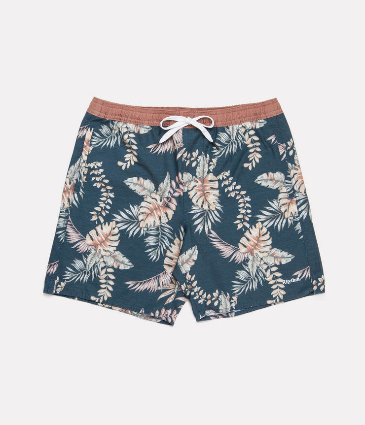 CLASSIC FLORAL BEACH SHORT NAVY