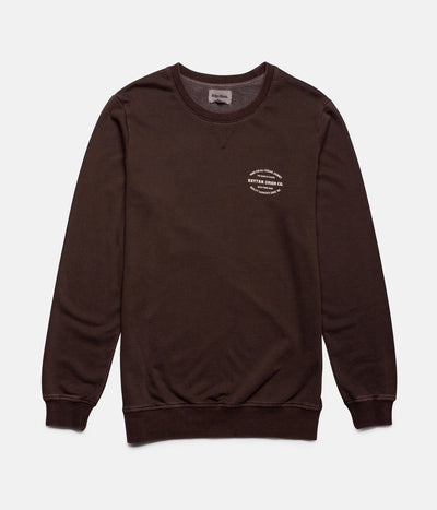 WASHED OUT PULLOVER VINTAGE BROWN