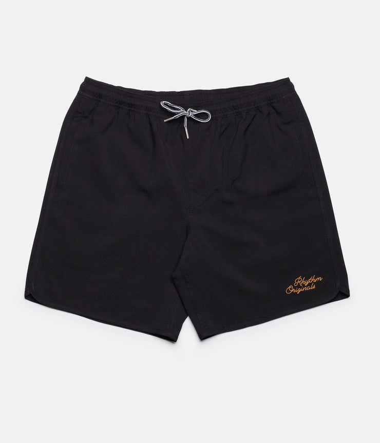 BLACK LABEL BEACH SHORT BLACK