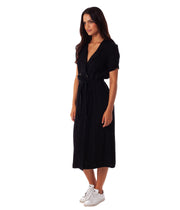 CAMILLE WRAP DRESS BLACK