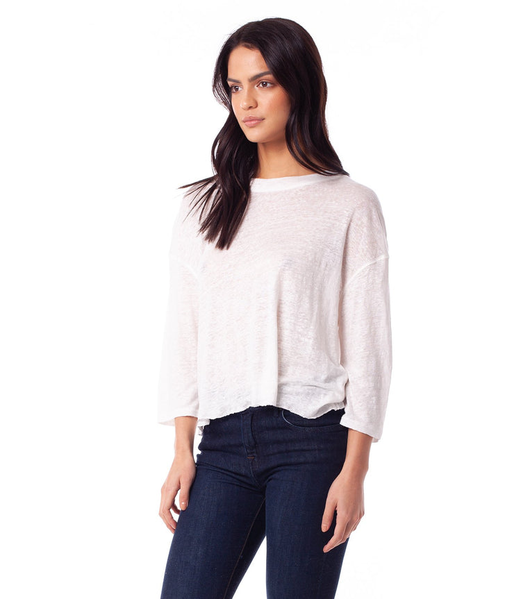 SUNSHINE LONG SLEEVE TEE WHITE