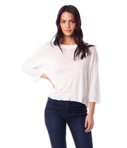 SUNSHINE LONG SLEEVE TEE WHITE