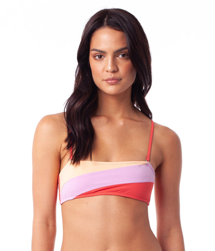 NORTH SHORE BANDEAU TOP NECTARINE