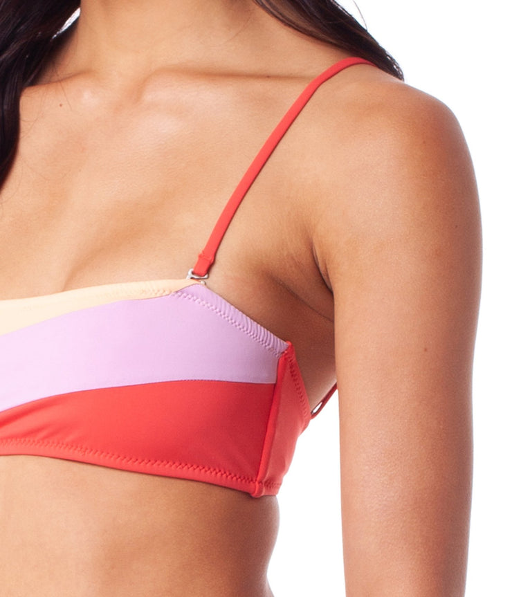 NORTH SHORE BANDEAU TOP NECTARINE