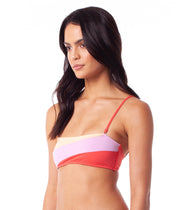 NORTH SHORE BANDEAU TOP NECTARINE