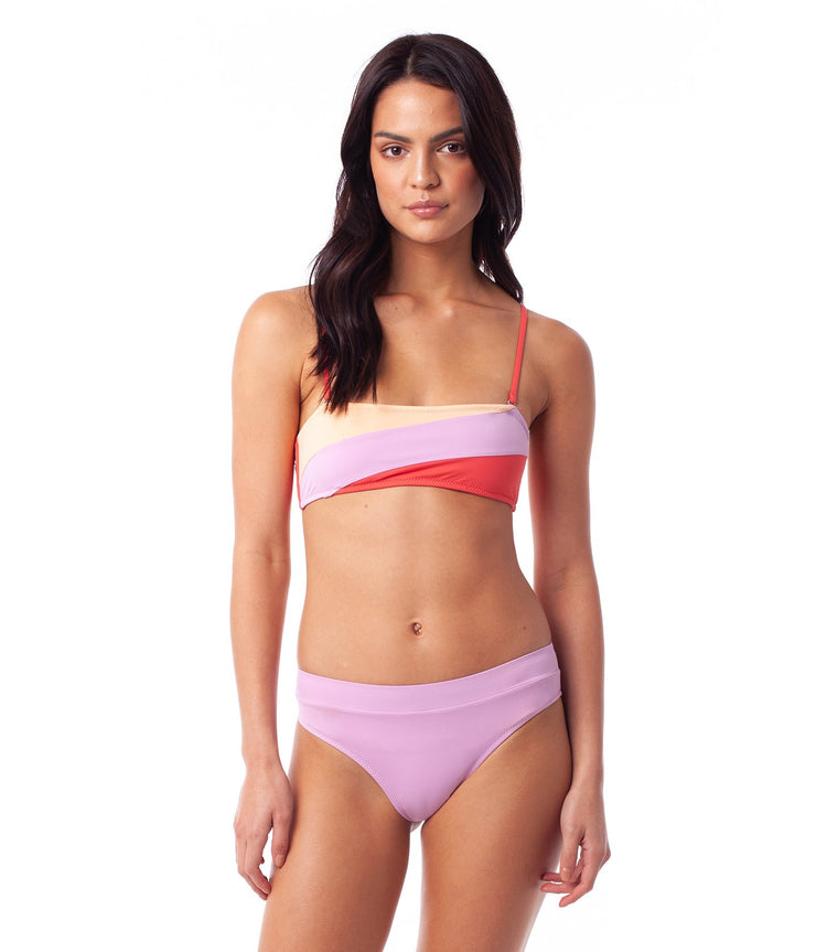 NORTH SHORE BANDEAU TOP NECTARINE