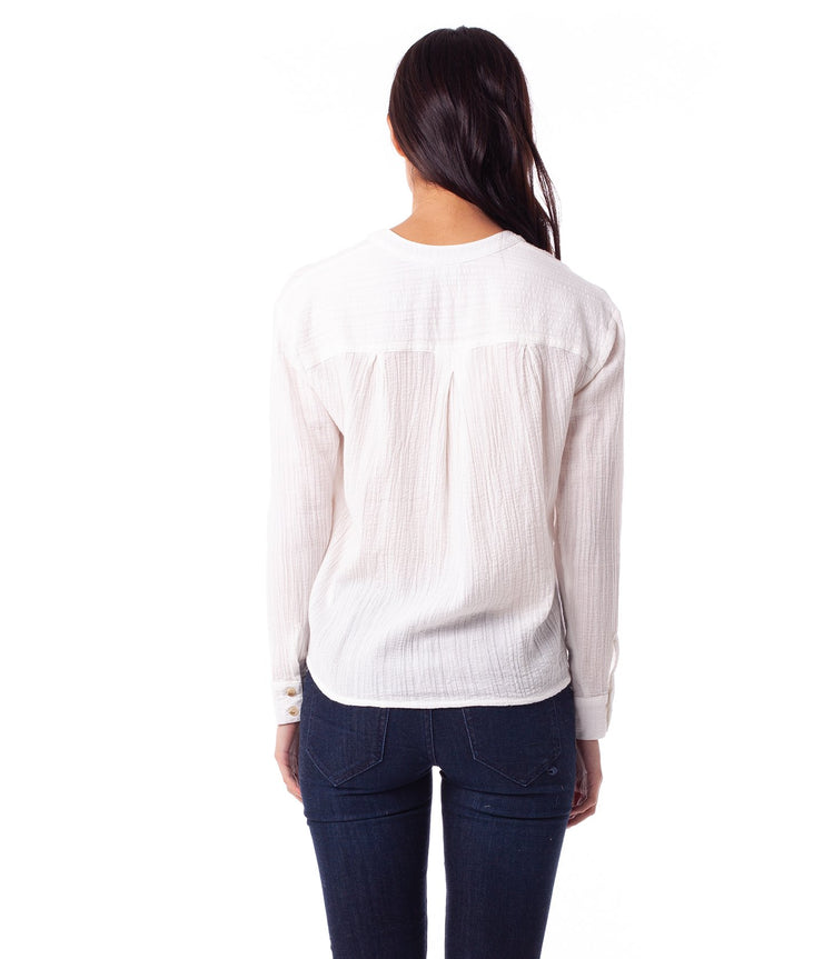 NOUMEA L/S TOP WHITE