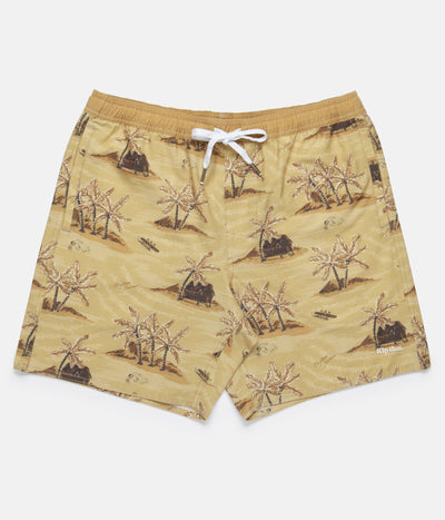 HONOLULU BEACH SHORT SUNSET YELLOW