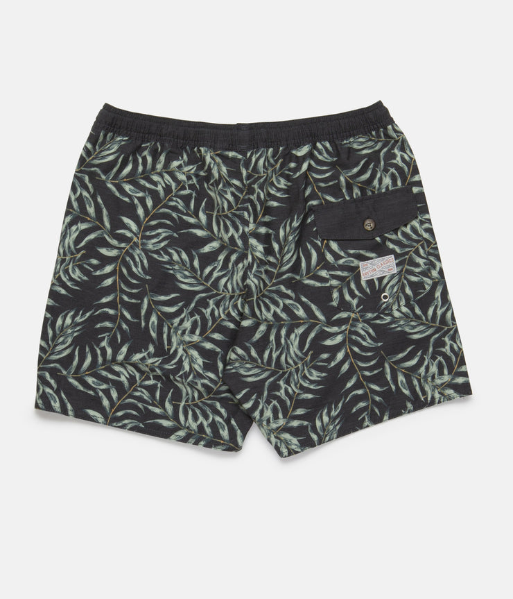 BOTANICAL BEACH SHORT VINTAGE BLACK