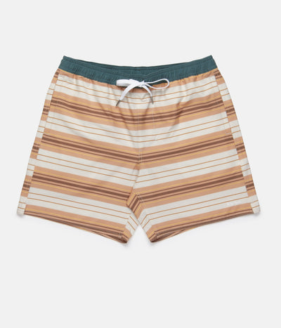 COASTAL STRIPE BEACH SHORT CLAY