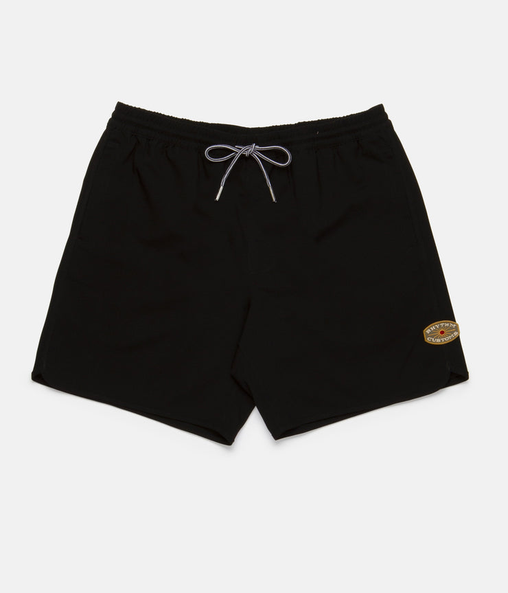 BLACK LABEL BEACH SHORT BLACK