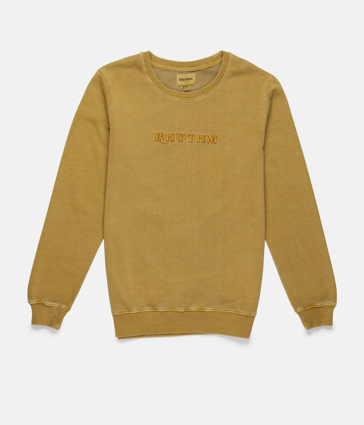 WASHED OUT PULLOVER FADED SEAWEED