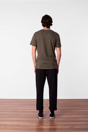 PREMIUM LINEN T-SHIRT OLIVE