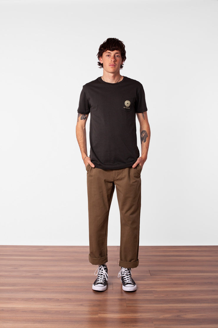 POCKET T-SHIRT WASHED CHARCOAL