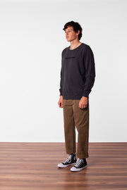 WASHED OUT PULLOVER WASHED CHARCOAL