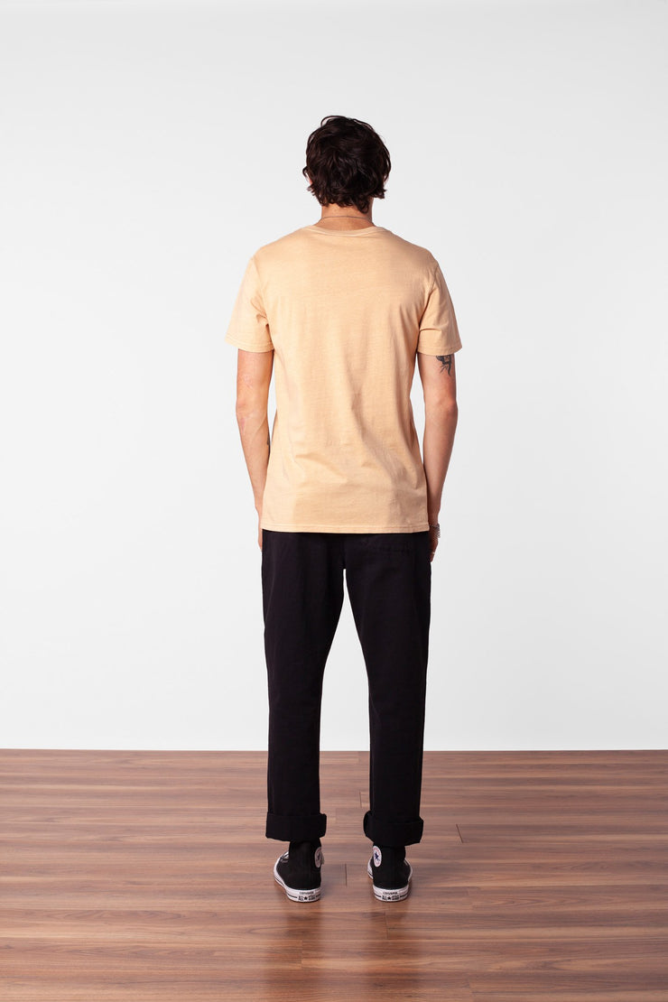 POCKET T-SHIRT WASHED PEACH