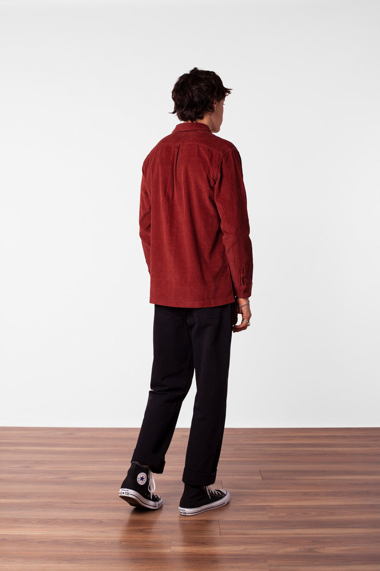 CORDUROY LS SHIRT OCHRE