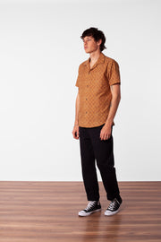 BATIK SS SHIRT VINTAGE BROWN