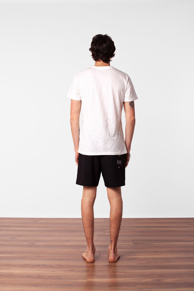 BLACK LABEL BEACH SHORT BLACK