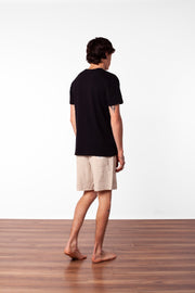 PREMIUM LINEN T-SHIRT BLACK