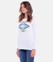 AZTEC L/S TEE WHITE