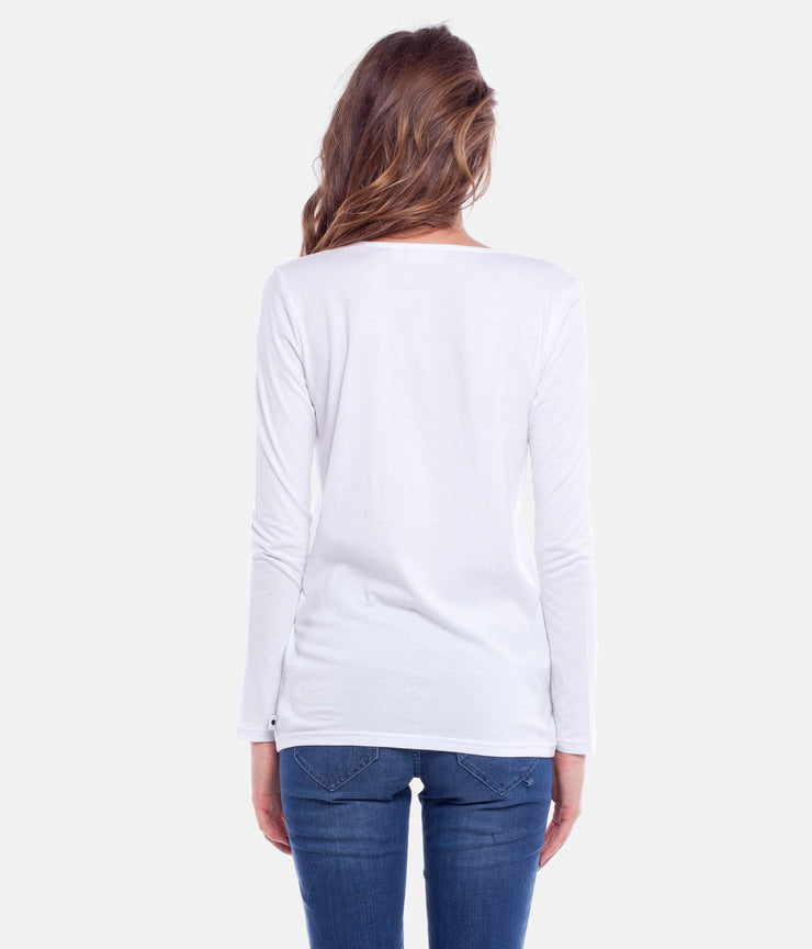 AZTEC L/S TEE WHITE
