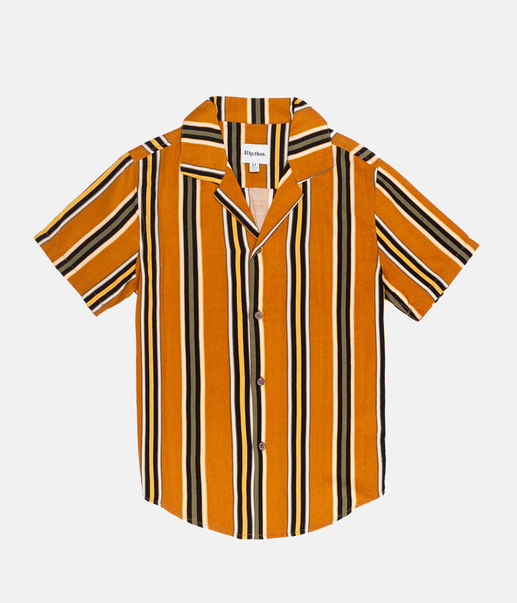 BOYS AZORES SS SHIRT TOBACCO