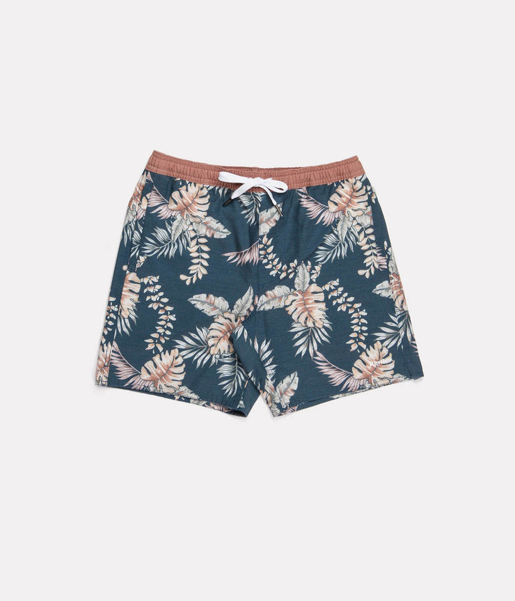 BOYS CLASSIC FLORAL BEACH SHORT NAVY