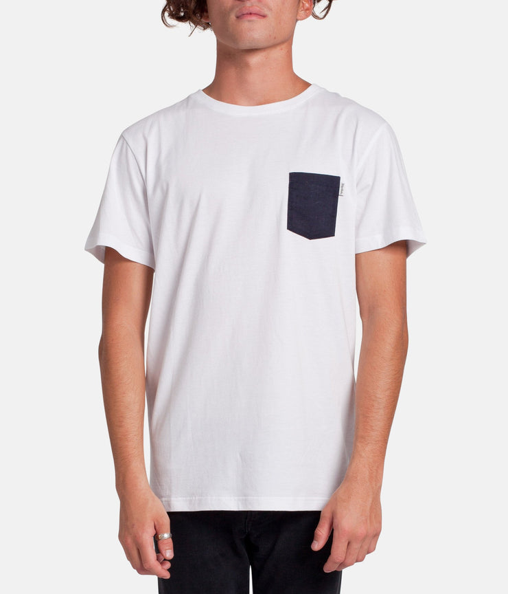BASIC T-SHIRT WHITE / NAVY