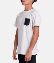 BASIC T-SHIRT WHITE / NAVY