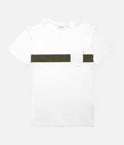 BEECHMONT T-SHIRT WHITE / OLIVE