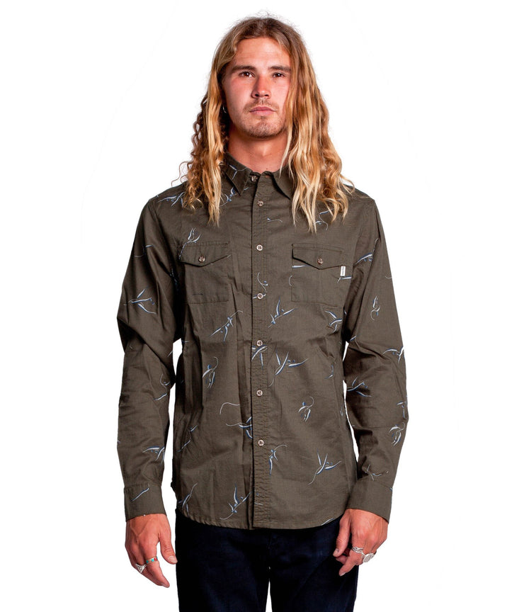 BLUE GUM LS SHIRT LEAF