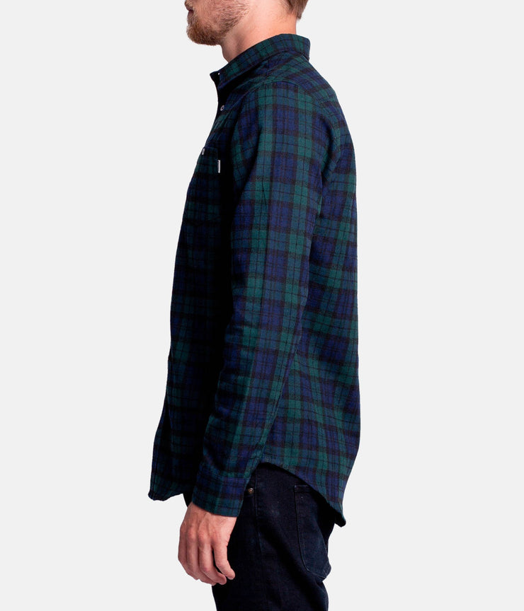 BRIGHTON LS SHIRT  NAVY / GREEN
