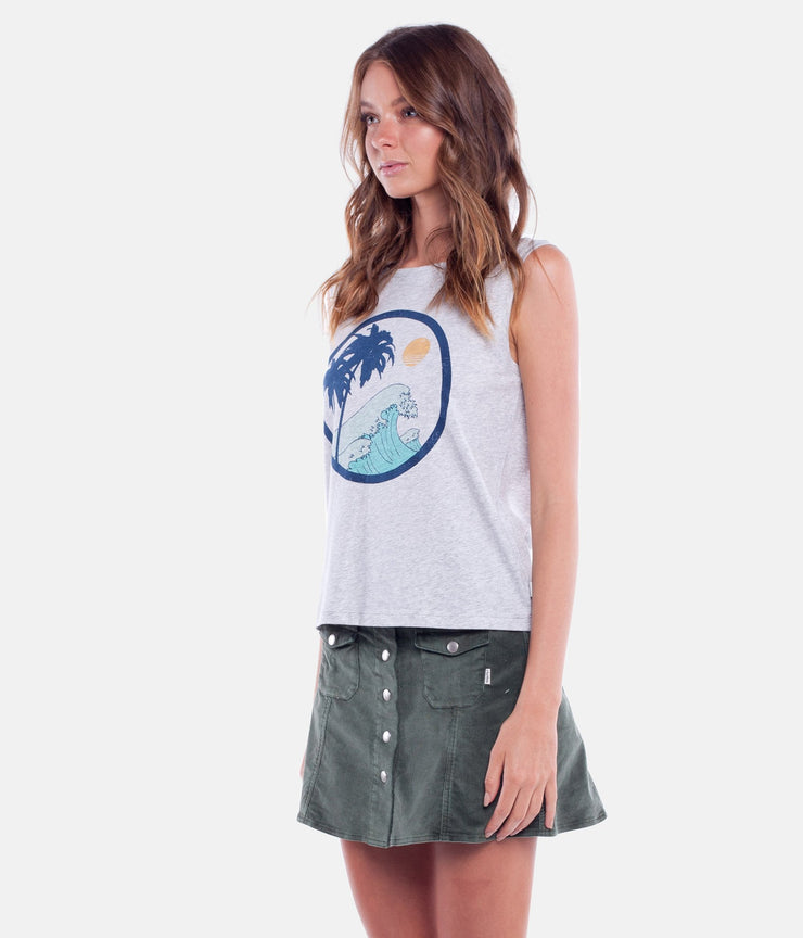 CALIFORNIA TANK GREY MARLE