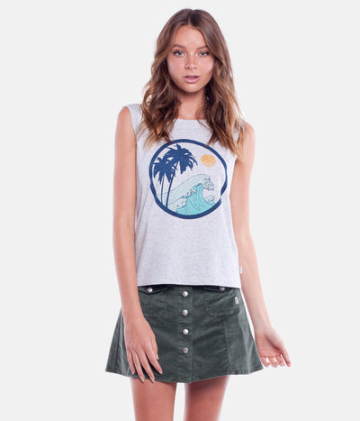 CALIFORNIA TANK GREY MARLE