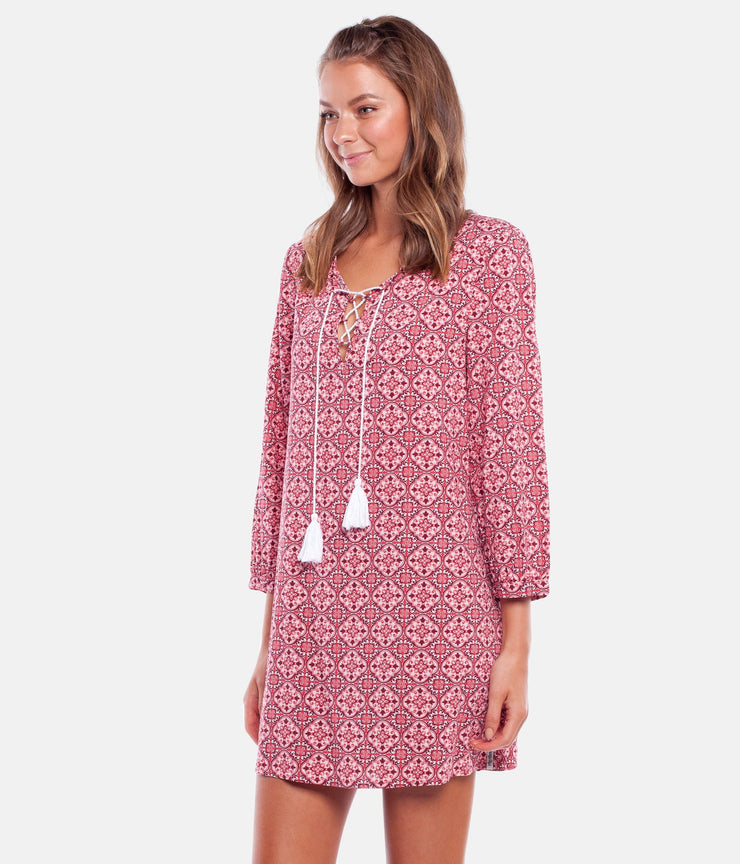 CENTURY L/S DRESS ROSE