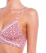 CENTURY WRAP TOP ROSE