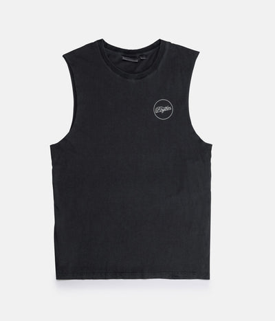 CIRCLE TANK BLACK WASH