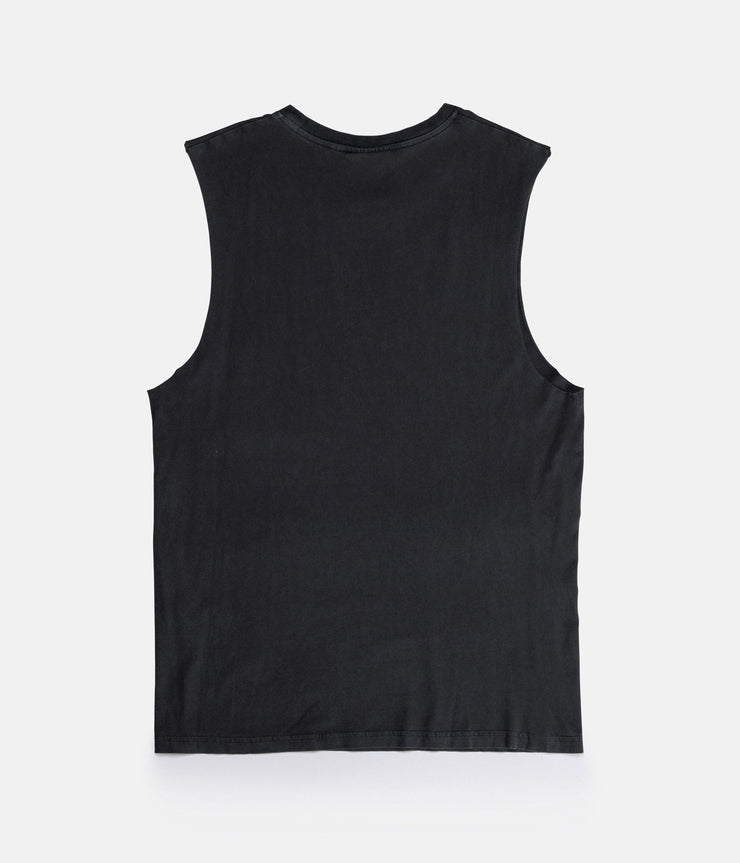 CIRCLE TANK BLACK WASH