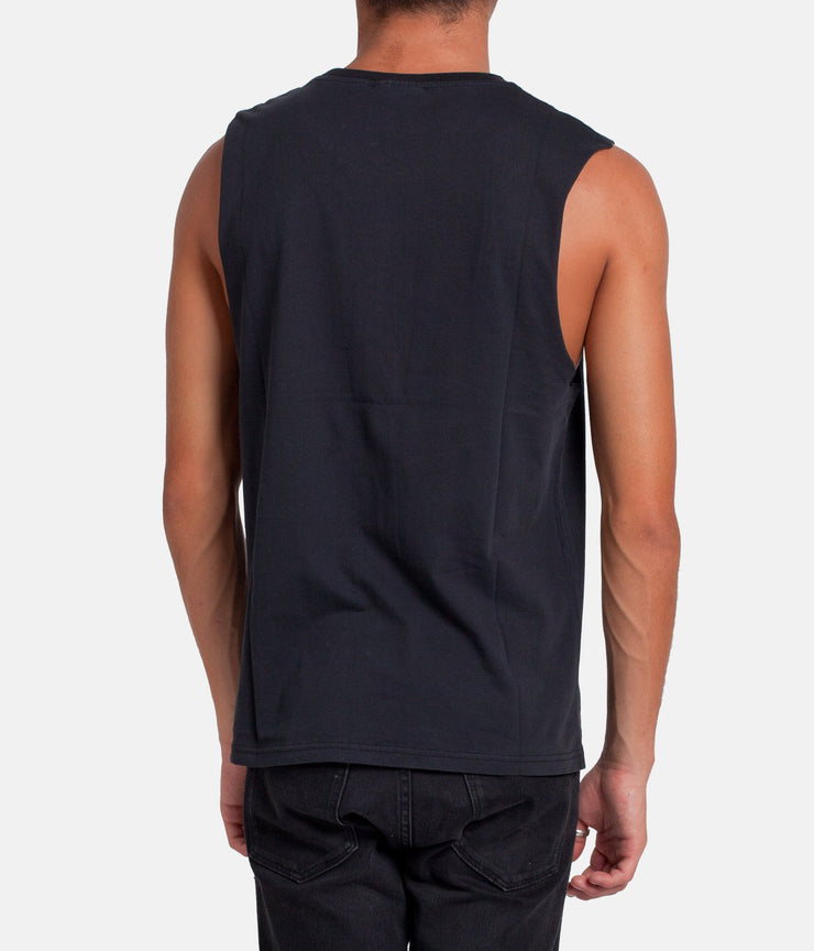CIRCLE TANK BLACK WASH