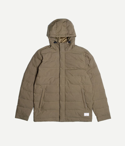 HOODED PUFF JACKET OLIVE