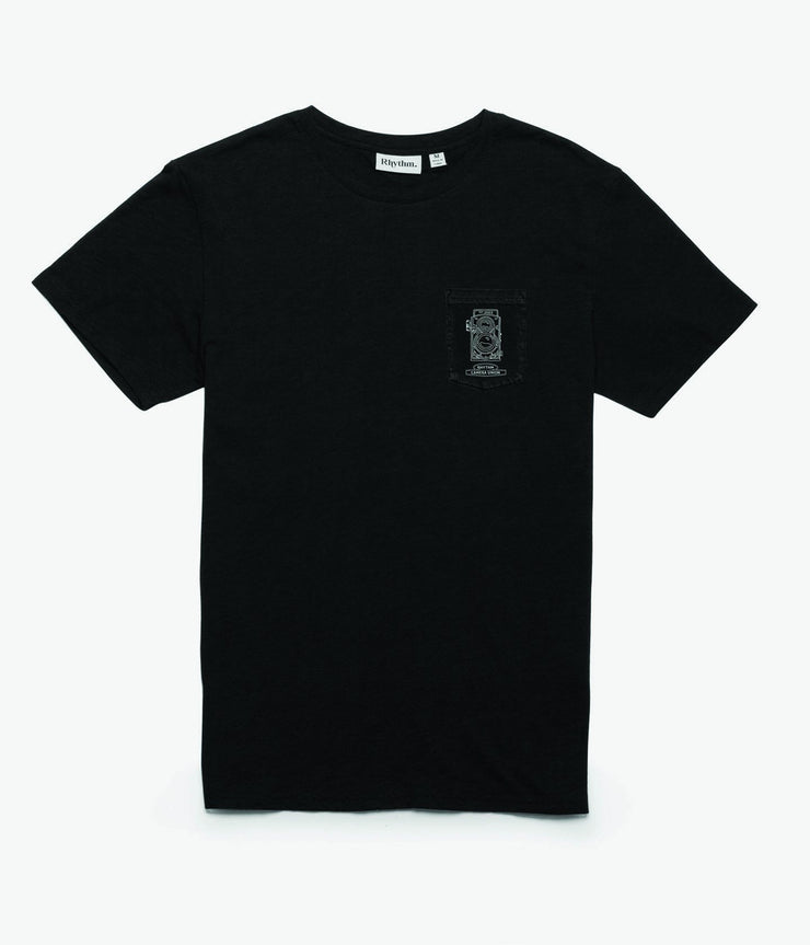 Rhythm Camera Union T-Shirt Black Front
