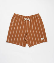 CLASSIC STRIPE BEACH SHORT ALMOND