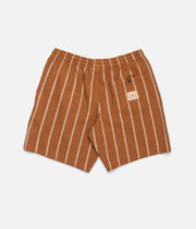 CLASSIC STRIPE BEACH SHORT ALMOND