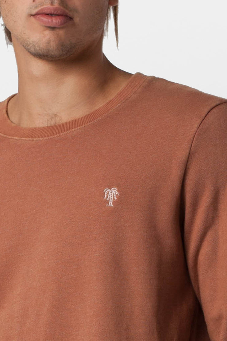 WASHED OUT PULLOVER DUSTED CLAY