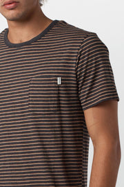 EVERYDAY STRIPE T-SHIRT CHARCOAL