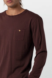 EVERYDAY WASH LS T-SHIRT DUSTED TAUPE